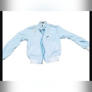 Vintage Members Only Bomber Jacket Women's Size 38( 8US) Iconic Baby Blue.